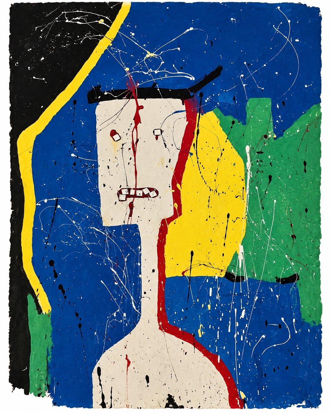 Original abstract painting by Baquas