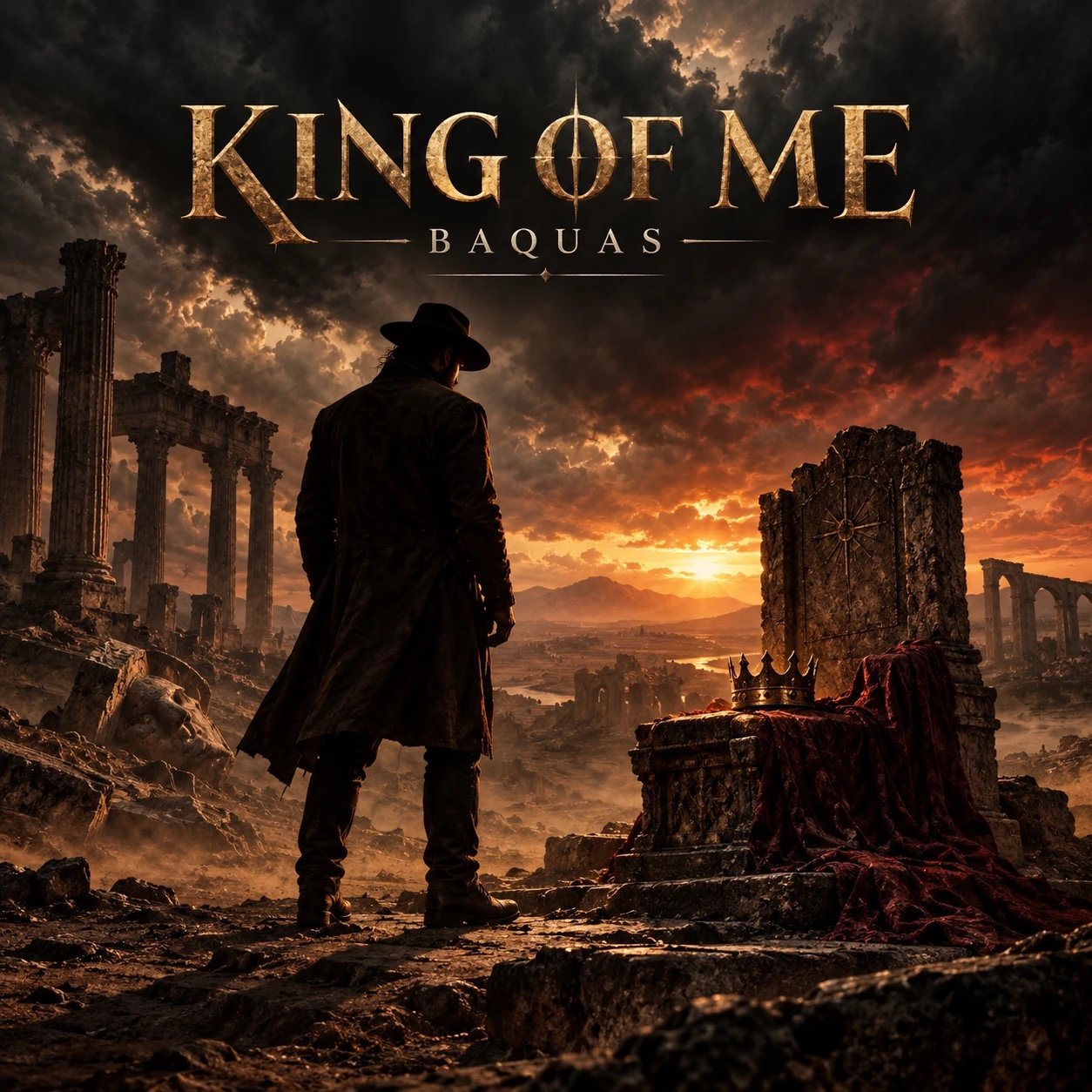 King of Me — single cover art by Baquas